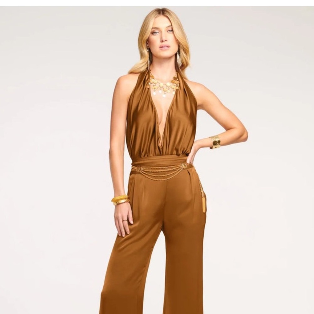 Ramy Brook Brown Satin Joss Pants